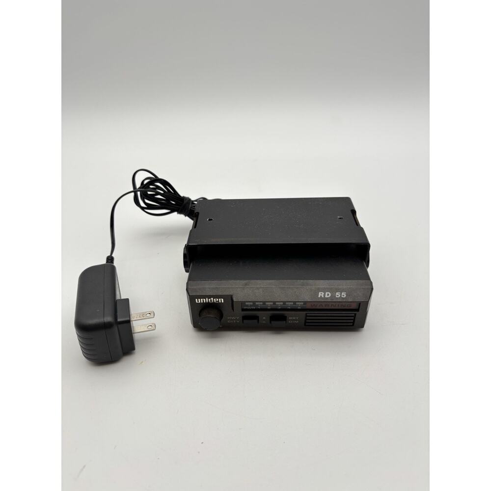 Vintage Uniden RD-55 Superheterodyne Radar Detector bracket &cord Tested Working